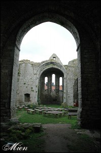 Ruin efter en kyrka i Visby